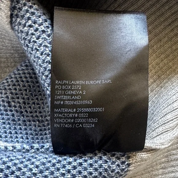 Club Monaco Floral Jacquard Sweater 100% Wool Size S - Picture 13 of 13